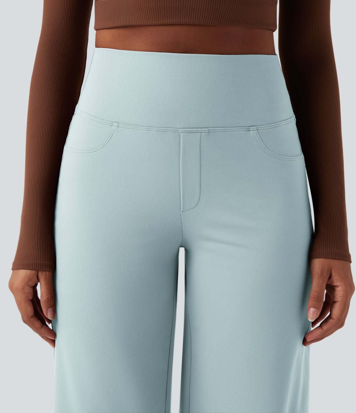 Pantalon yoga large gainant taille haute DayStretch avec poches