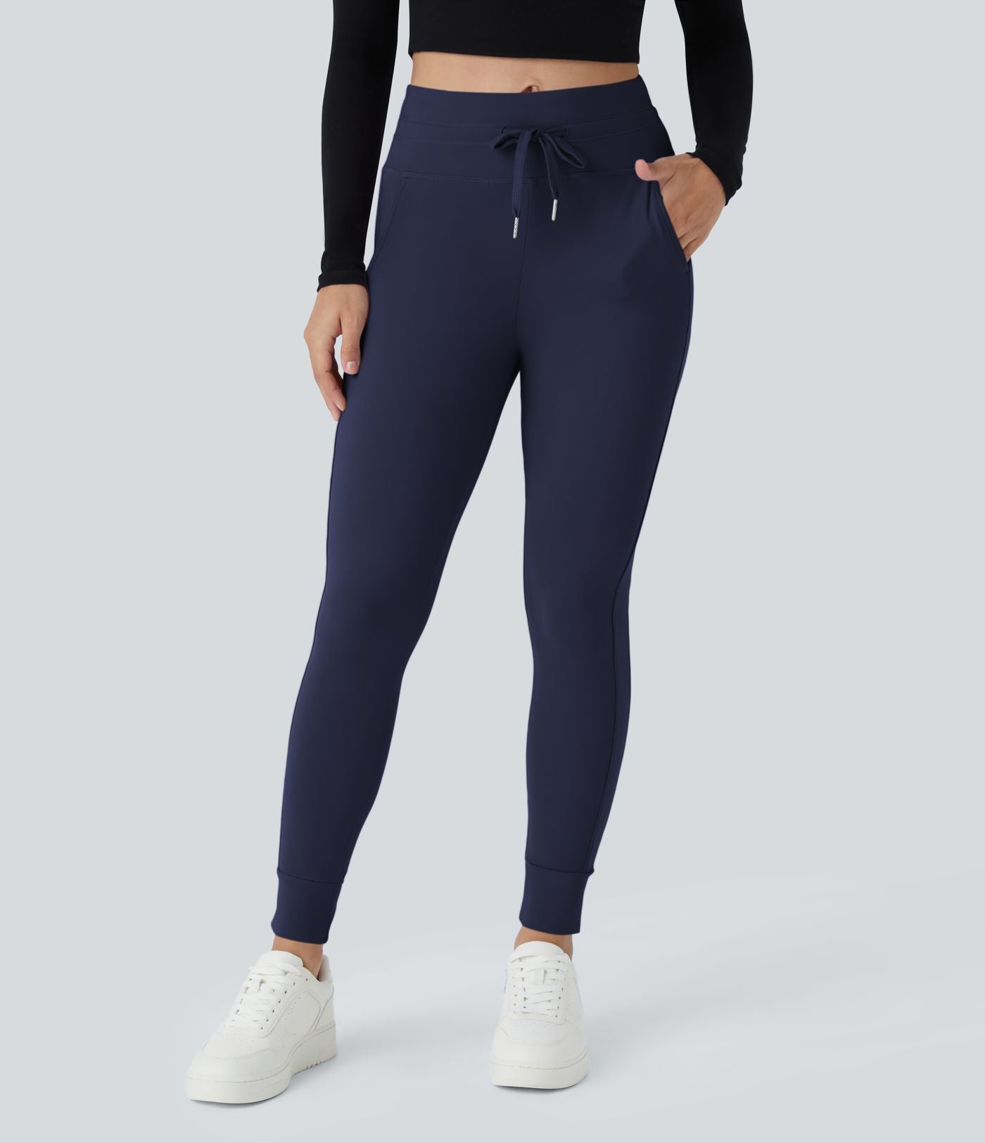 Jogging taille haute Softlyzero™ Plush avec cordon de serrage et poches latérales