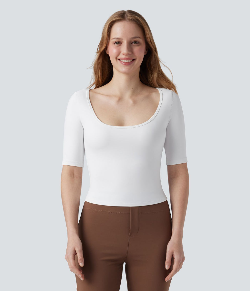 T-shirt de travail SoftlyZero™ Airy encolure arrondie manches courtes effet frais InstantCool
