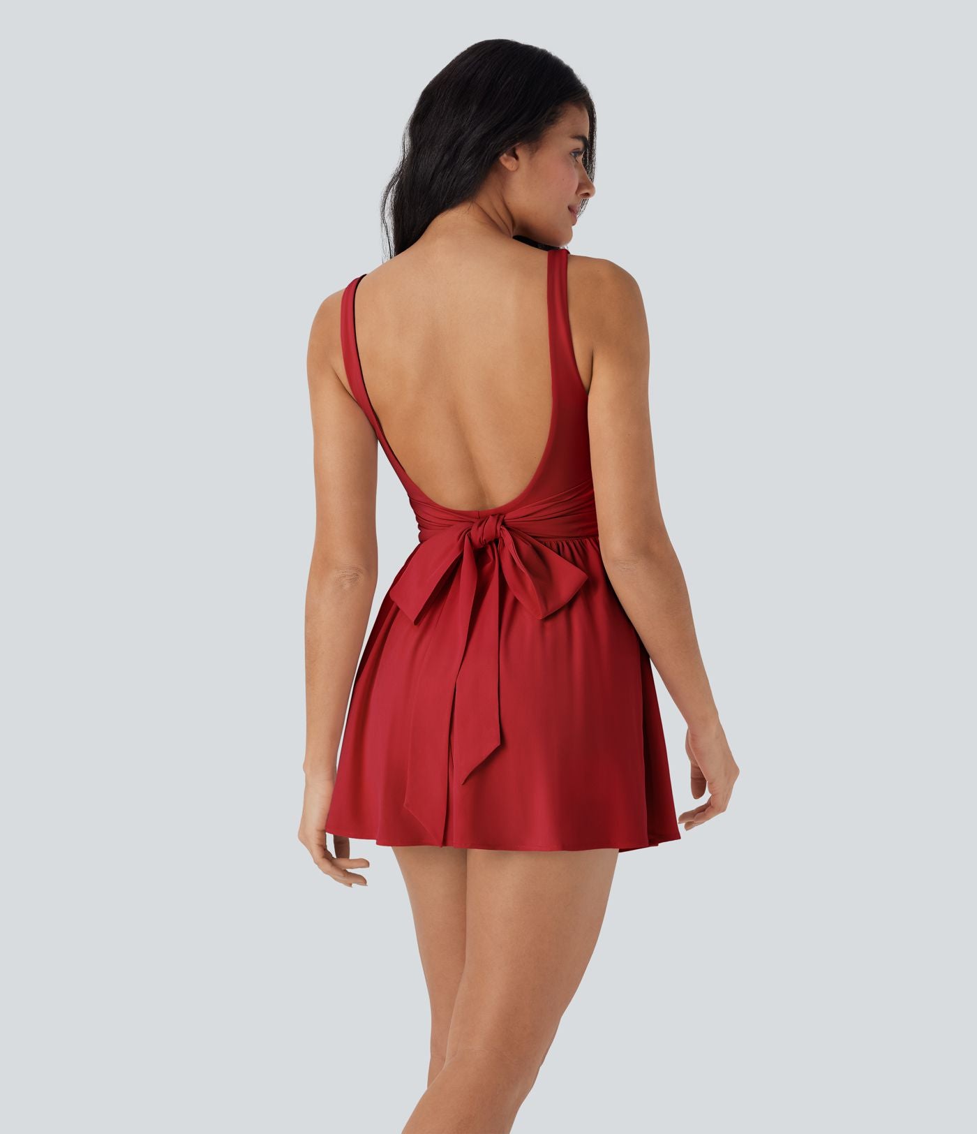 Robe active danse mini 2-en-1 Breezeful™ dos nu avec liens dos séchage rapide et poche latérale - Édition Easy Peasy