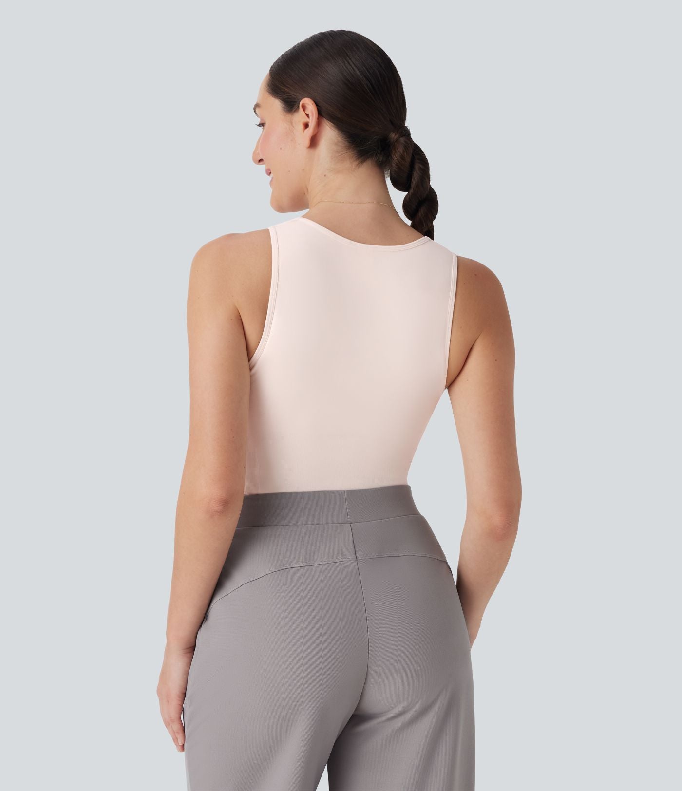 Combinaison de travail gainante col V sans manches sans couture OneForm Seamless Flow - Édition Easy Peasy