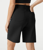 Short tailleur ample DayStretch taille haute à poches