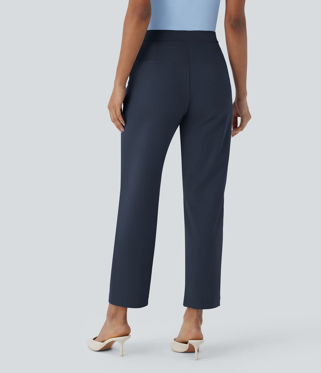 Pantalon de travail fuselé longueur cheville taille haute Halara Flex™ DayStretch avec poches