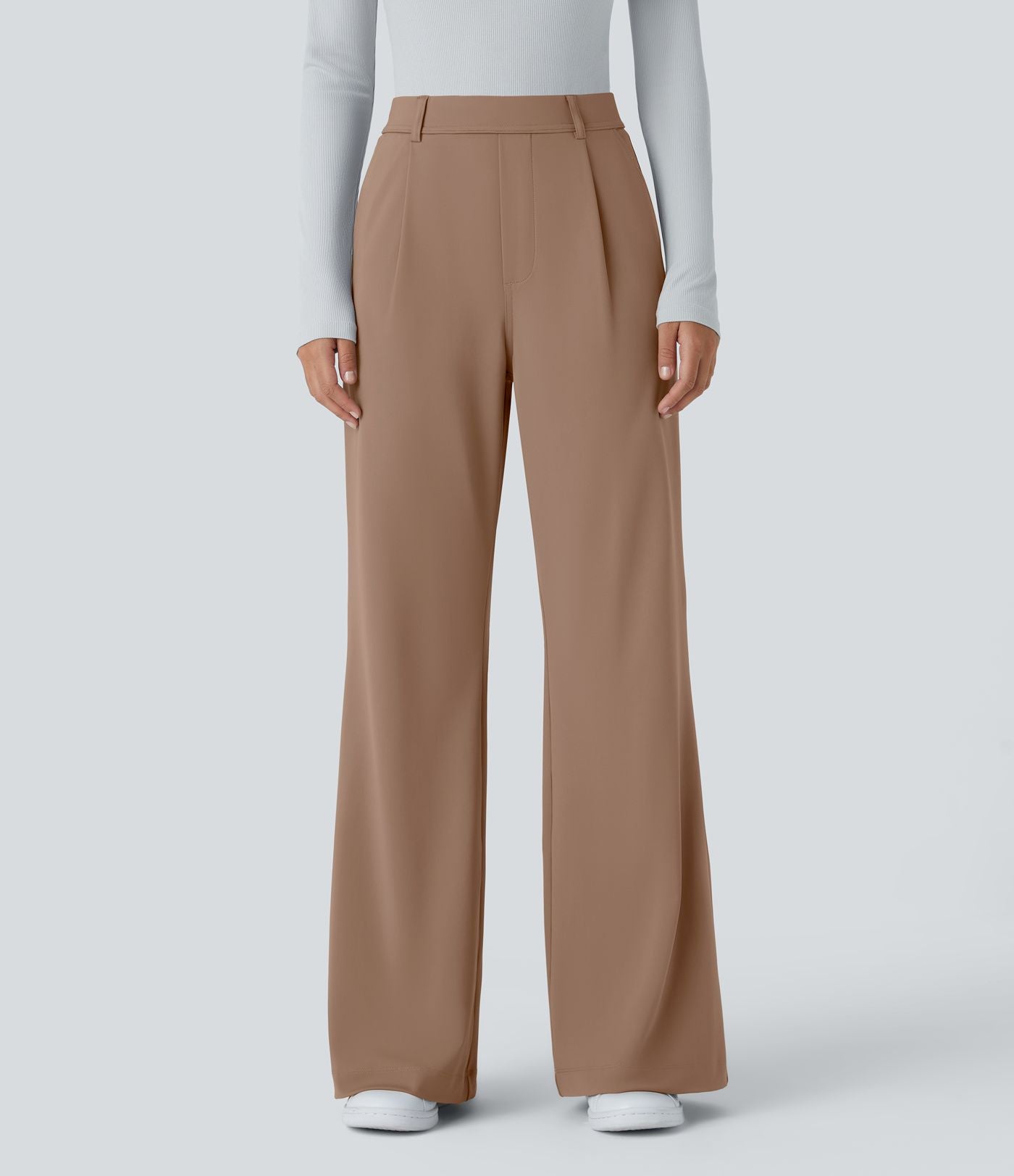Pantalon tailleur évasé taille haute Halara Flex™ DayStretch avec poches