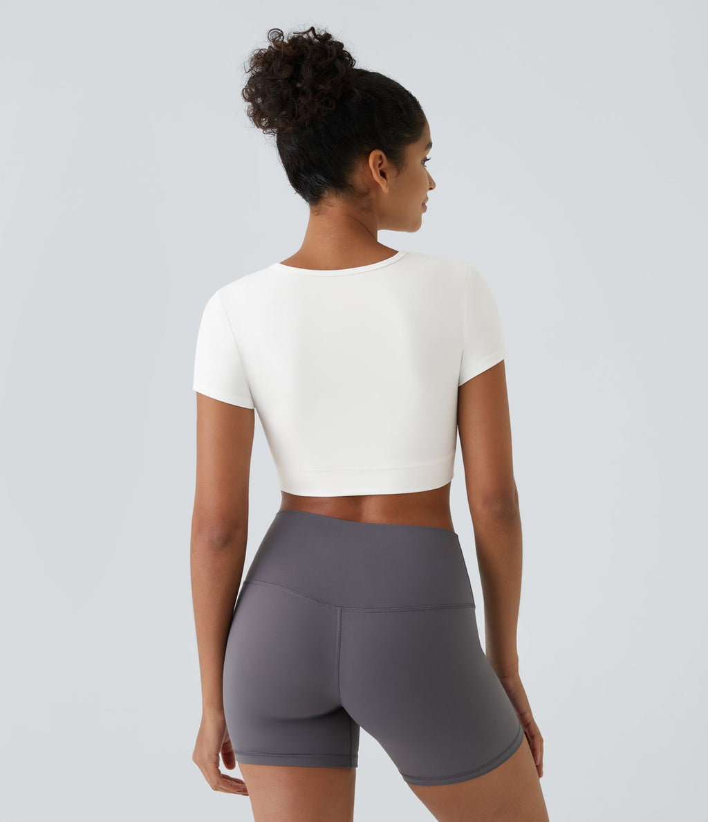 Softlyzero™ Plush Sports Top Ourlet Croisé