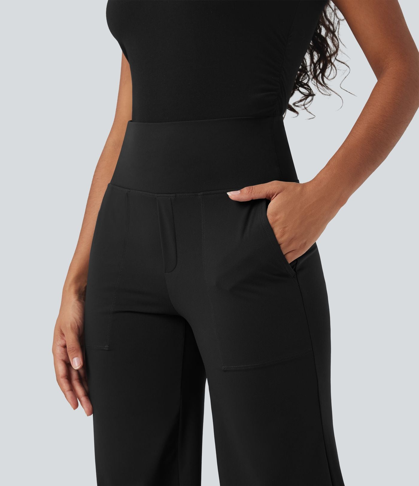 Short cycliste 7,5 cm d'entraînement gainant galbant taille haute avec poches Halara UltraSculpt™