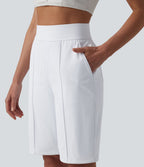 Short golf séchage rapide taille haute 25 cm avec poches - Golf Tee - UPF40+