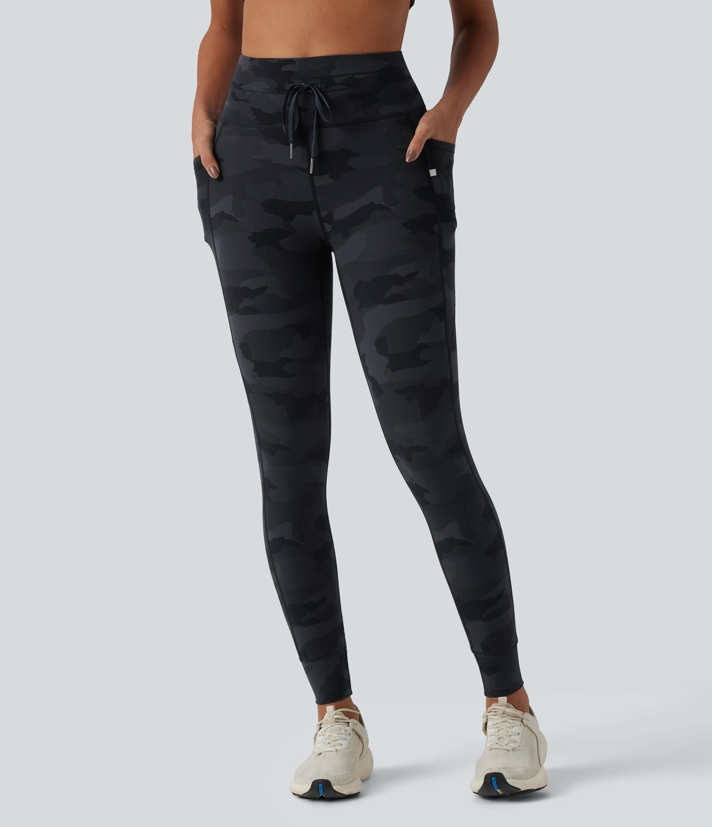 Legging yoga Halara UltraSculpt™ imprimé camouflage taille haute avec cordon de serrage et poches