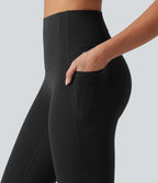 Legging capri de yoga Halara UltraSculpt™ taille haute anti-roulottage ventre plat gainant avec poches