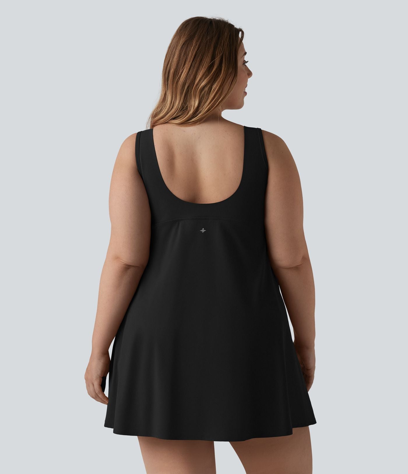 Robe de tennis 2-en-1 Halara UltraSculpt™ grande taille avec soutien-gorge intégré push-up et poches - Édition Easy Peasy