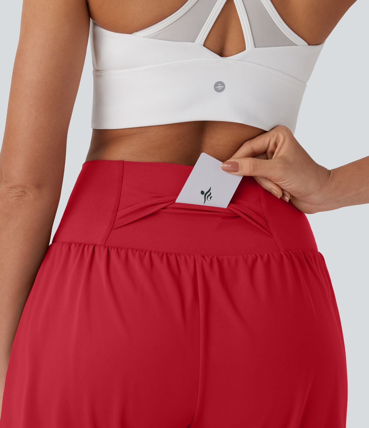 Short de yoga SoftlyZero™ Airy 2-en-1 taille très haute avec poches et effet frais InstantCool 17,5 cm