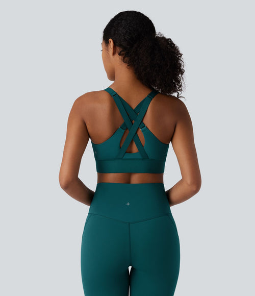 Brassière de sport SpeedWave™ soutien moyen à fermeture éclair et séchage rapide pour running