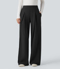 Pantalon large taille haute DayStretch avec poches