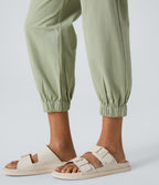 Joggings décontractés à taille mi-haute avec poches