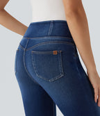 Jean skinny Halara Flex™ coupe en V taille mi-haute 7/8 avec poches