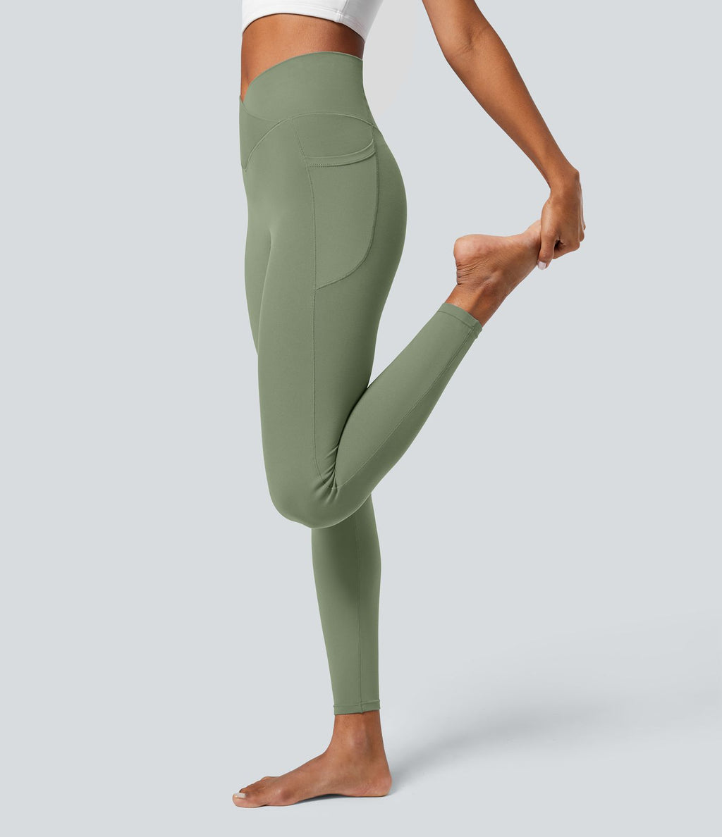 Softlyzero™ Legging Unis Poches Croisées