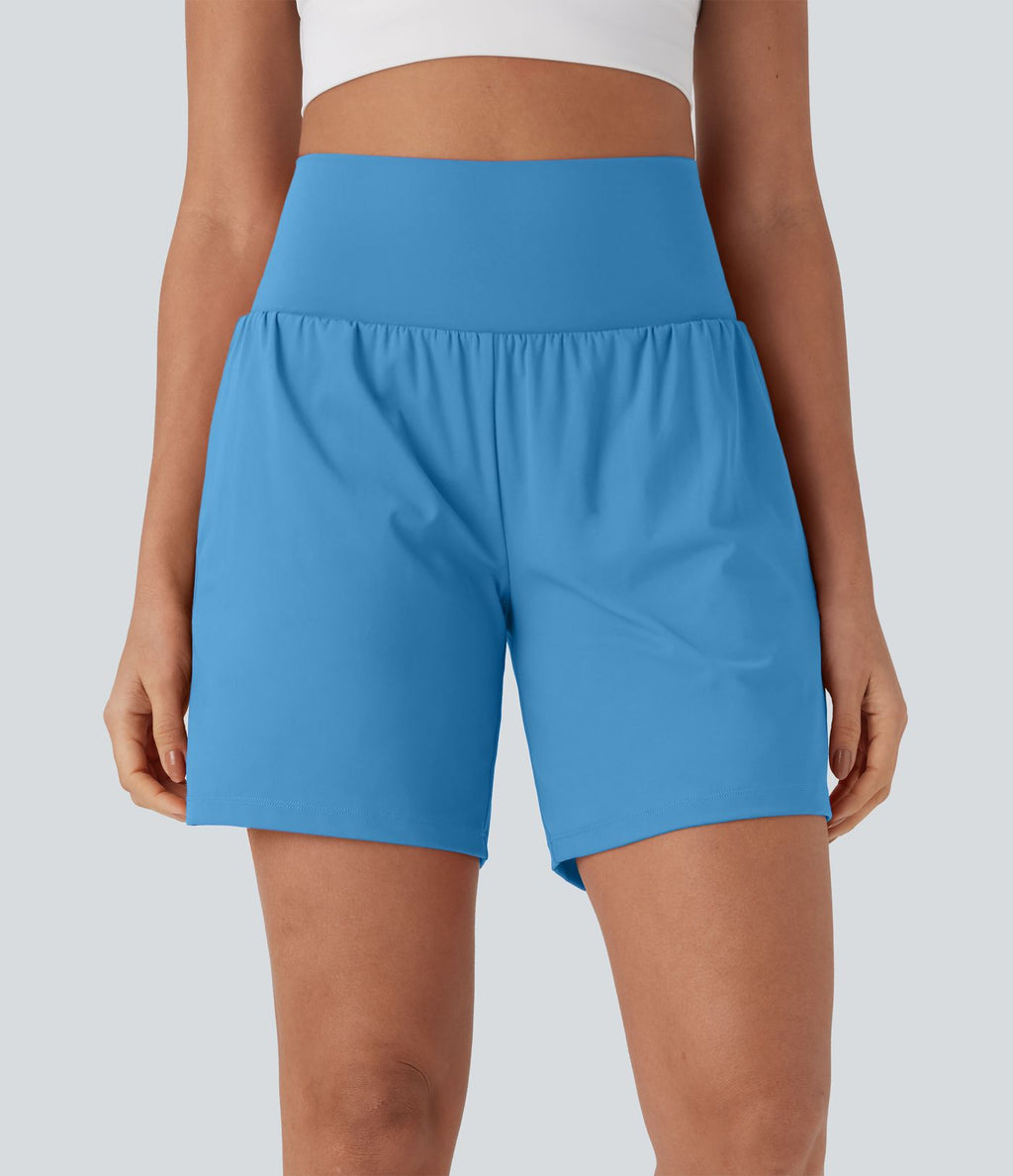 Short de yoga SoftlyZero™ Airy 2-en-1 taille très haute avec poches et effet frais InstantCool 17,5 cm