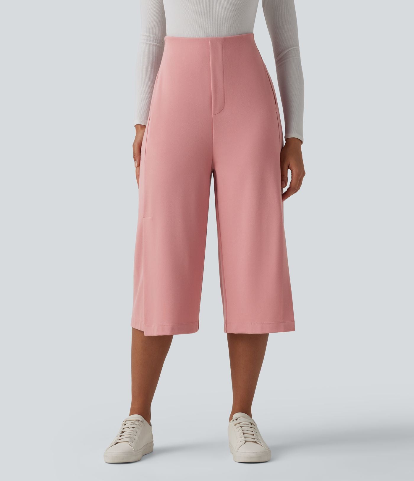 Pantalon tailleur capri large Halara Flex™ taille haute avec poches