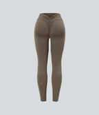 Legging de yoga gainant galbant taille haute avec fronces et poches Halara UltraSculpt™