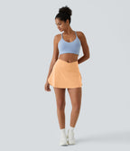 Jupe de tennis mini 2-en-1 quotidienne SoftlyZero™ Airy avec croisement, poche latérale et effet frais InstantCool, Lucid, protection solaire UPF50+