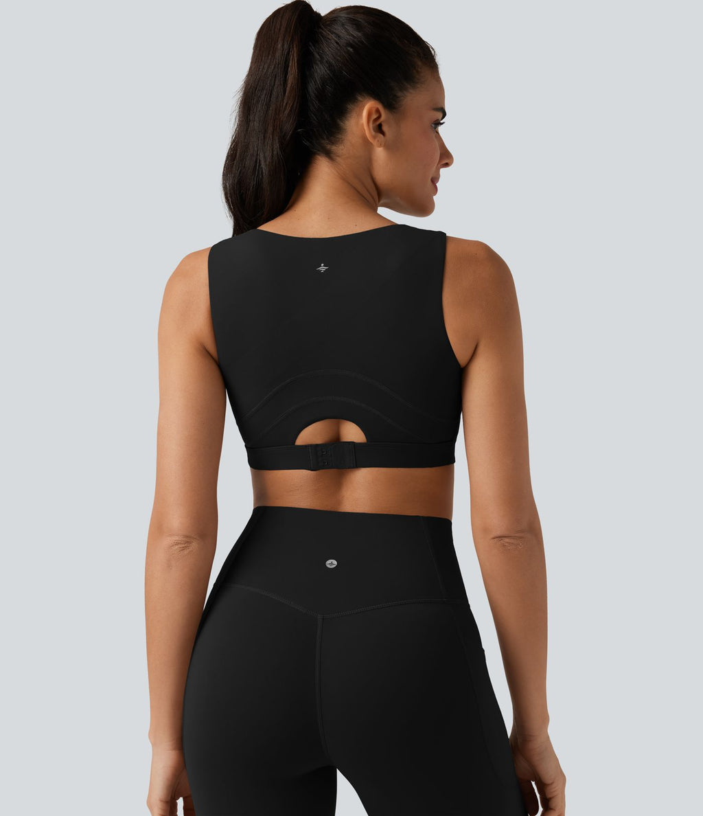 Brassière de sport d'entraînement push-up à maintien moyen UltraSculpt™ avec col U et brassière intégrée