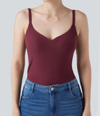 Caraco casual chaud push-up avec bonnets moulés et bretelles ajustables - Bonnet A/B