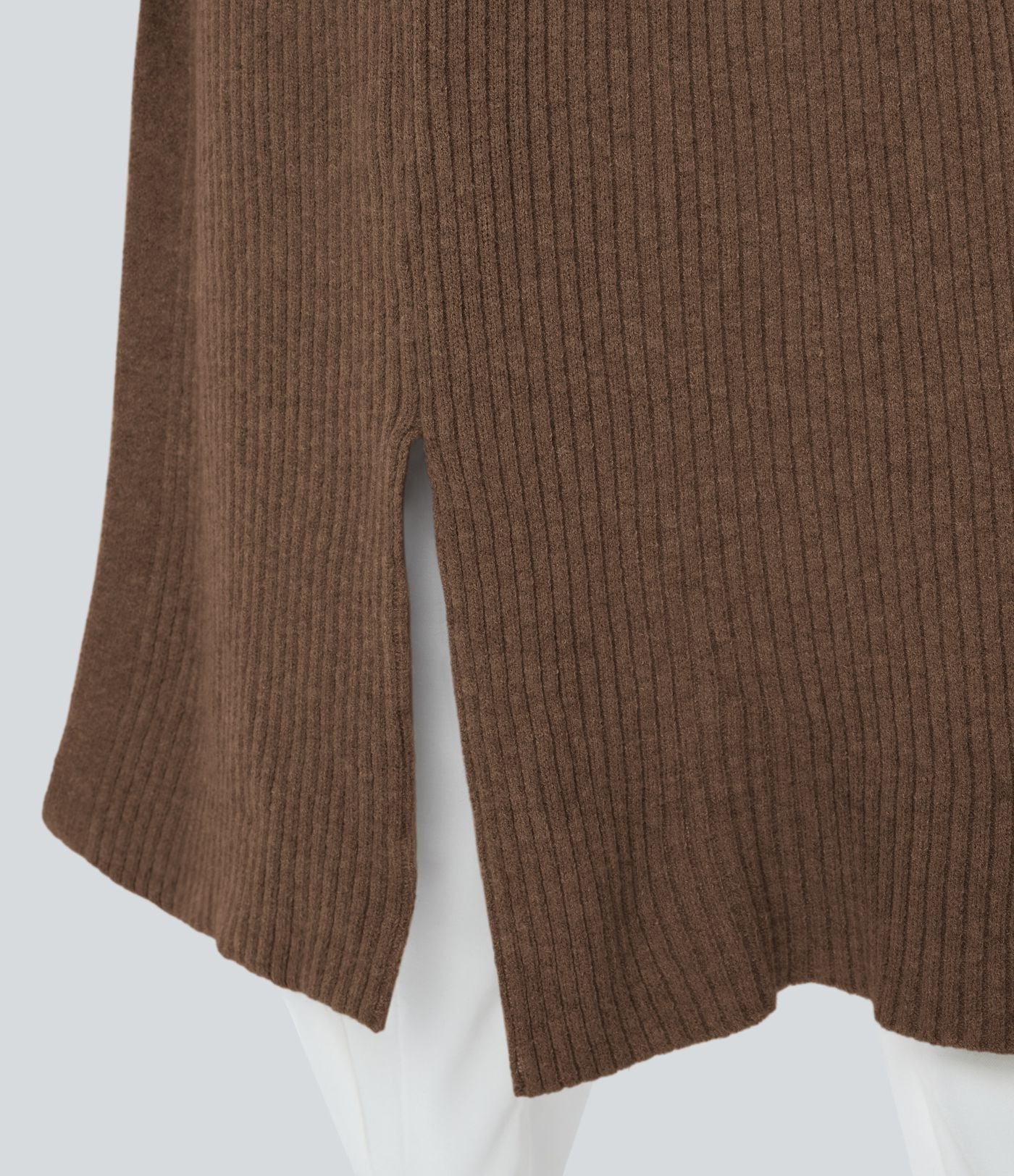 Cardigan long casual à capuche, manches longues et poches