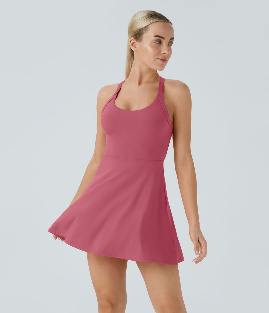 Robe de sport dos nu torsadée A-C