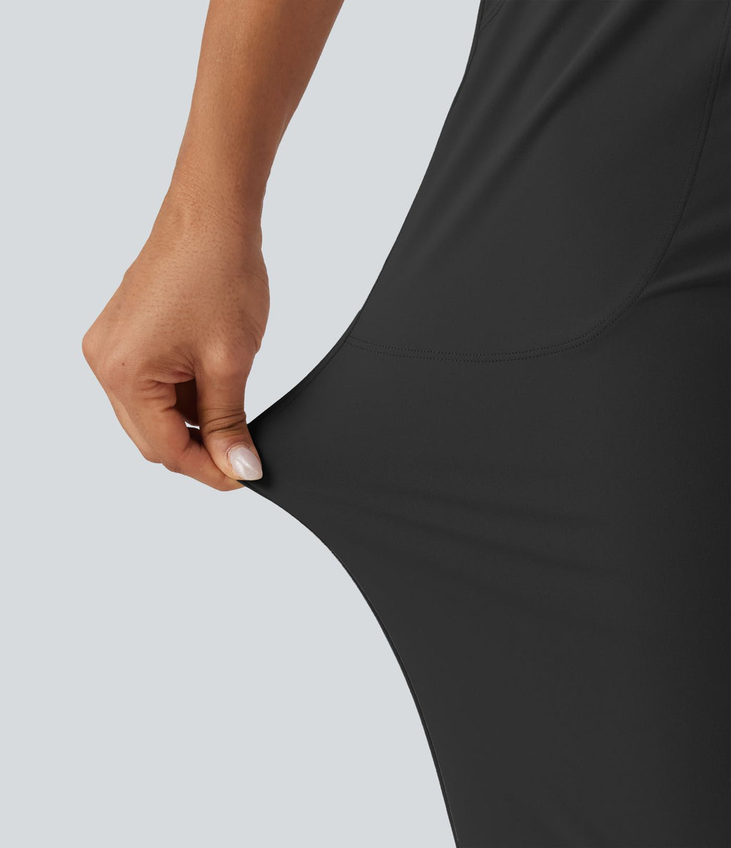 Pantalon de jogging de yoga Halara UltraSculpt™ taille haute, à cordon de serrage et fronces, avec poches