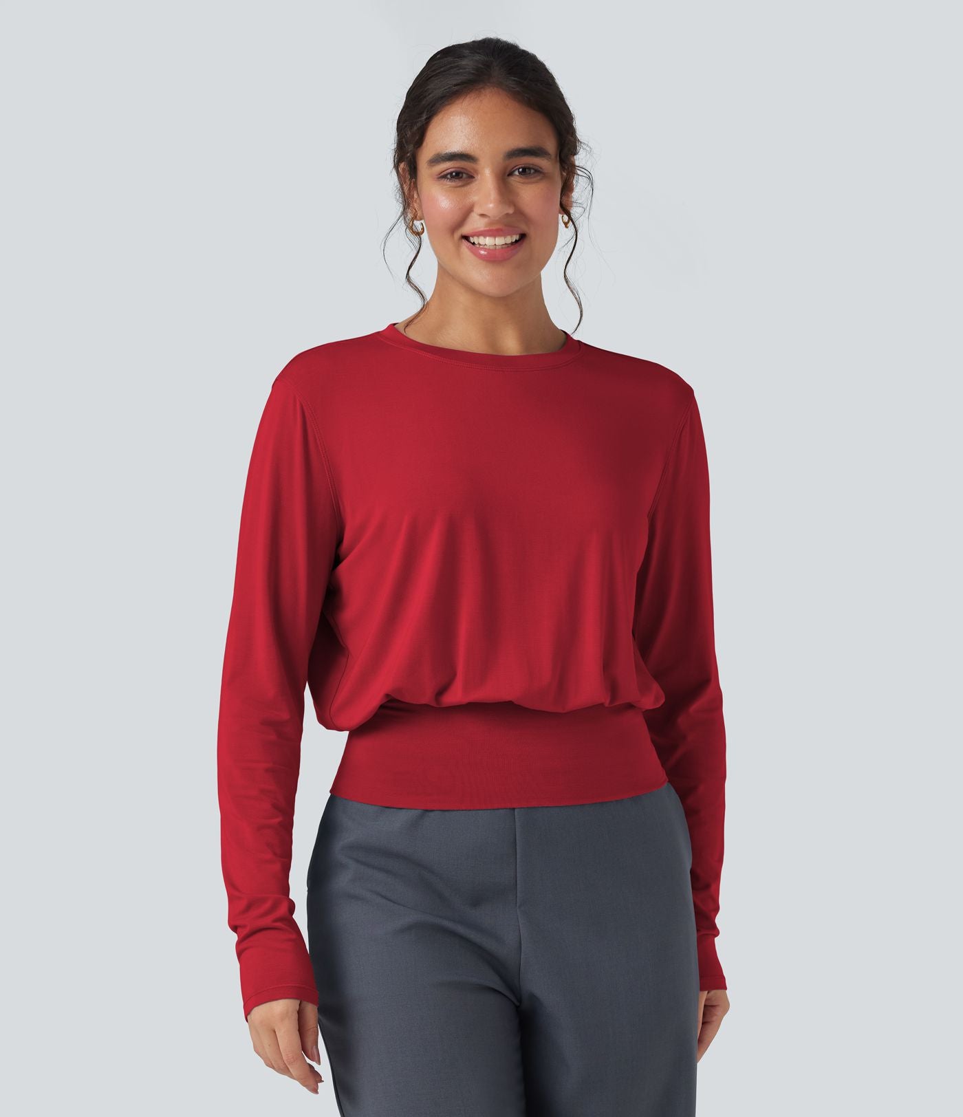 T-shirt de travail col rond manches longues