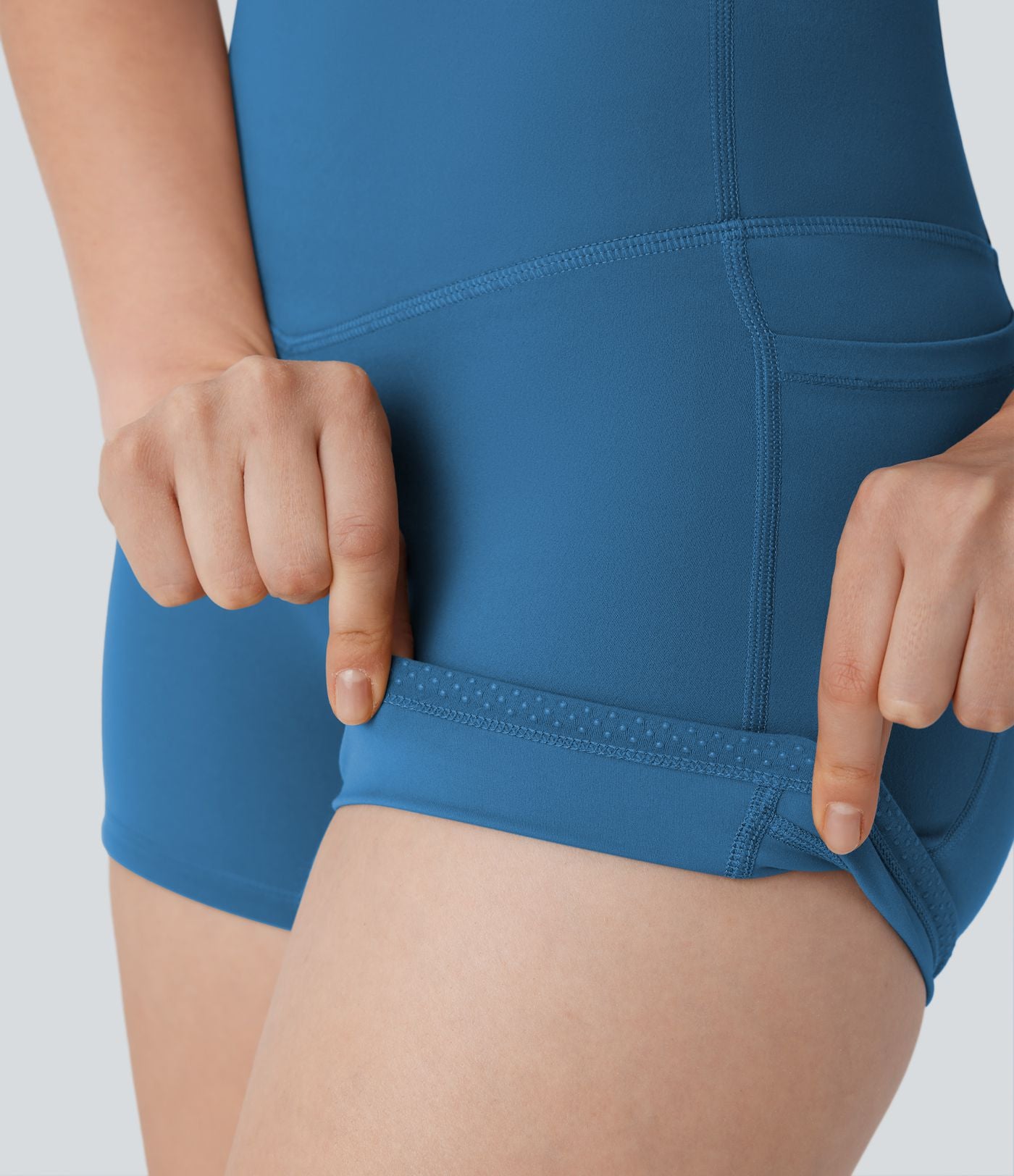 Short cycliste 7,5 cm d'entraînement gainant taille haute avec poches Halara UltraSculpt™