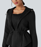 Veste de sport SpacerTek™ à capuche, manches longues, ourlet arrondi