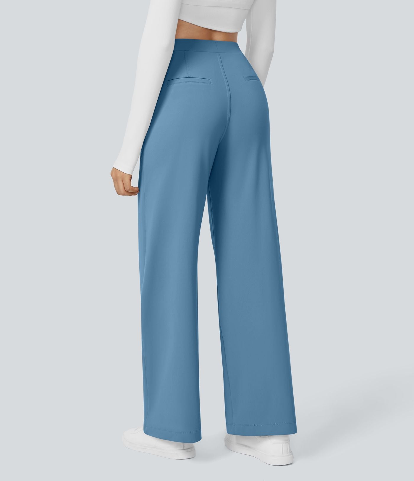 Pantalon tailleur Halara Flex™ DayStretch coupe droite taille haute avec poches