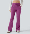 Pantalon évasé ajusté taille moyenne avec cordon de serrage DayStretch avec poches