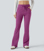 Pantalon évasé ajusté taille moyenne avec cordon de serrage DayStretch avec poches