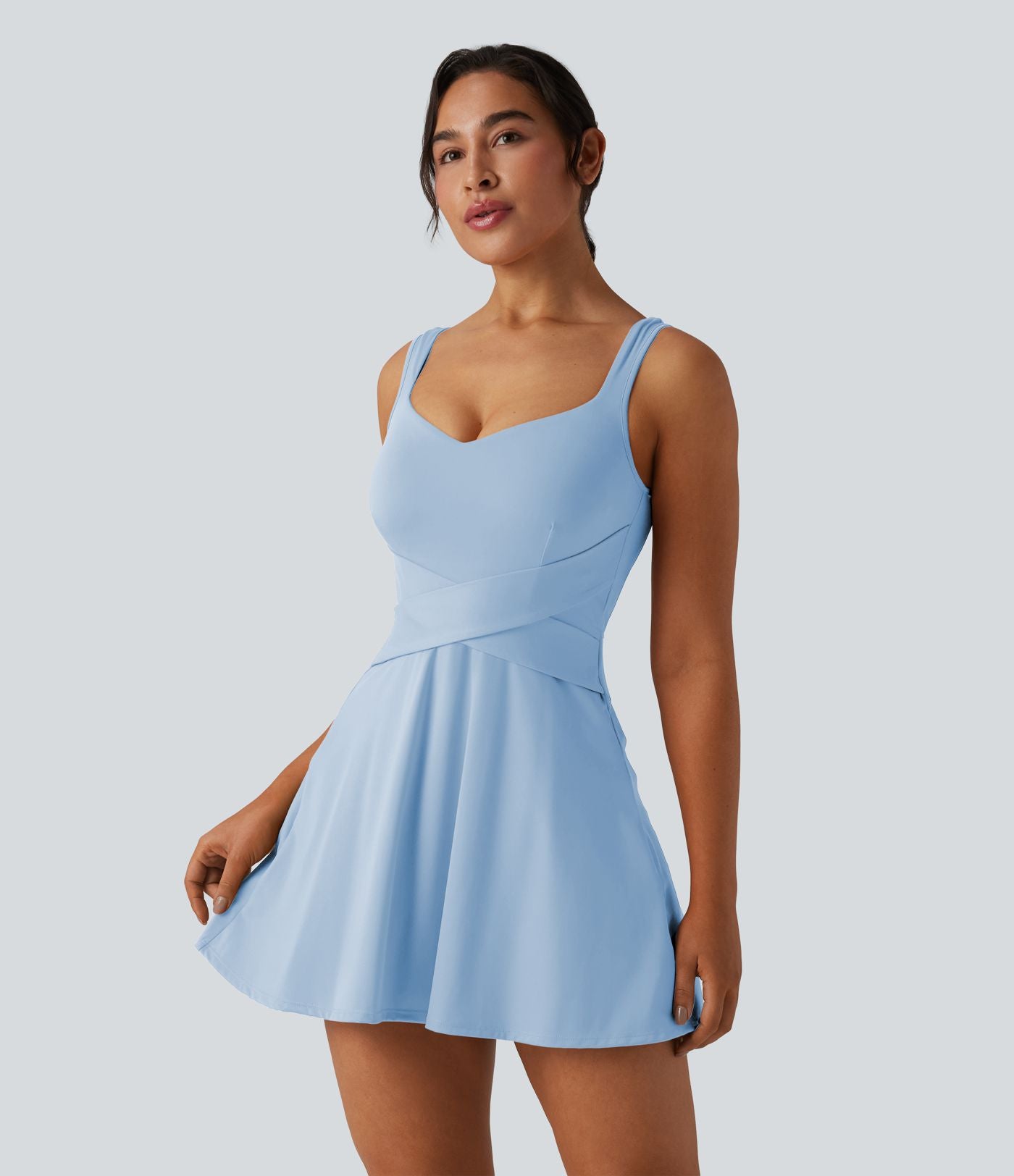Robe de tennis 2-en-1 SoftlyZero™ Airy mini effet frais InstantCool avec poche, accès facile Easy Peasy, protection solaire UPF50+