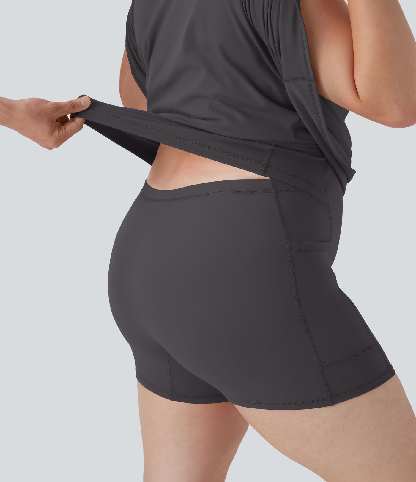 Robe de sport grande taille dos nu Softlyzero™ Plush - longueur rallongée - Easy Peasy Edition