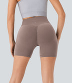 Short cycliste 12,5 cm d'entraînement gainant galbant taille haute avec effet scrunch et poches Halara UltraSculpt™