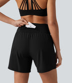 Breezeful™ Short de yoga 2 en 1 taille haute séchage rapide 17,5 cm avec poches