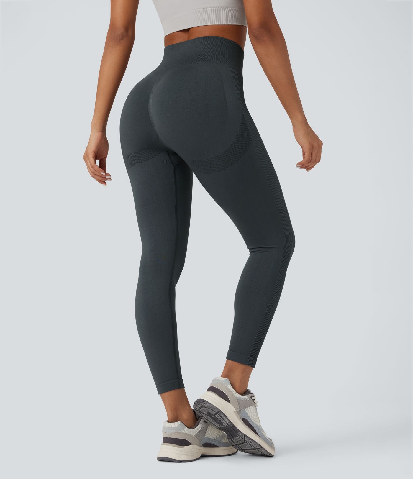 Legging yoga taille haute push-up froncé sans couture OneForm Seamless Flow