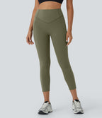 Legging corsaire d'entraînement gainant galbant taille haute avec effet scrunch et poches Halara UltraSculpt™
