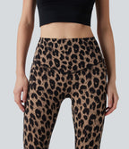 Legging de yoga gainant taille haute imprimé léopard avec poches Halara UltraSculpt™