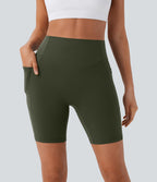 Legging de yoga gainant taille haute chiné à séchage rapide avec poches Halara UltraSculpt™