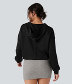 Sweat-shirt à capuche décontracté manches longues