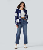 Jean droit 7/8 Halara Flex™ taille haute avec poches