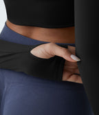 Softlyzero™ Plush Top de Sport Yoga Pull Manches Longues Trou pour Pouce 2 en 1 Court