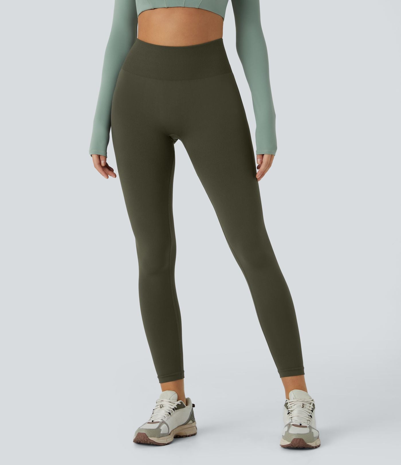 Legging yoga gainant effet push-up taille moyenne sans couture OneForm Seamless Flow