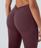 Legging de yoga gainant galbant taille haute avec fronces et poches Halara UltraSculpt™
