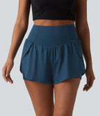 Short de yoga SoftlyZero™ Airy 2-en-1 taille haute gainant ourlet arrondi effet frais InstantCool 7,5 cm avec poches