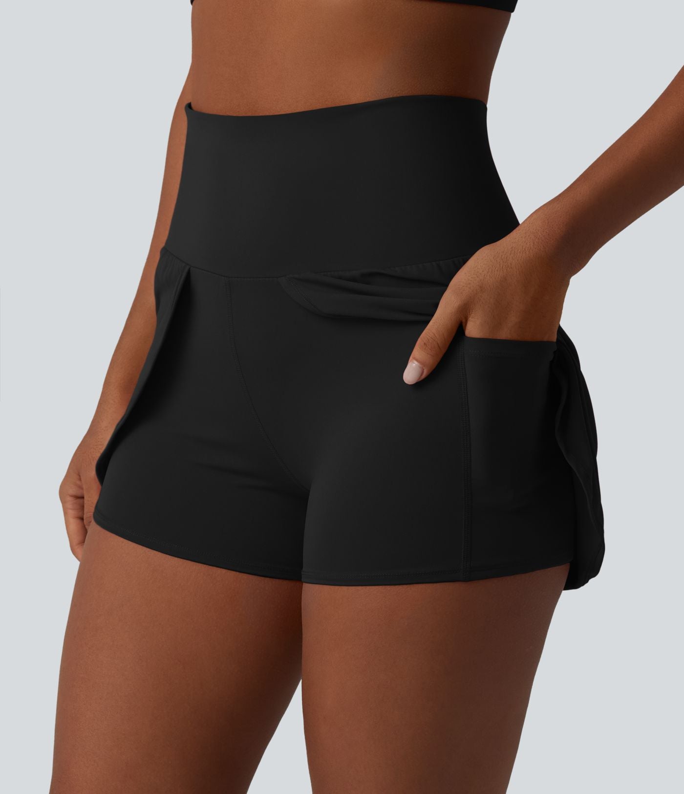 Short de yoga SoftlyZero™ Airy taille haute doux et respirant 7,5 cm avec poches